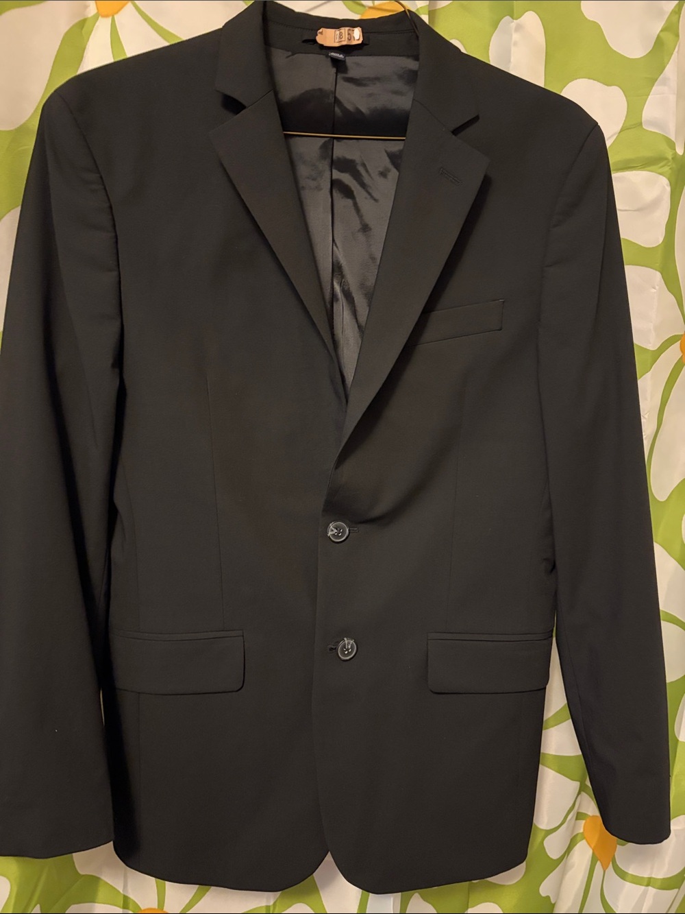 Men's Black Two-Button Blazer, shirt, tie and pants.  - Classic Tailored Fit
